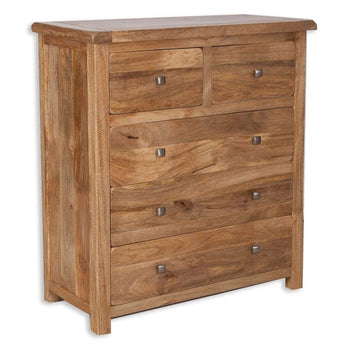 a wooden dresser with a wooden cabinet in it 