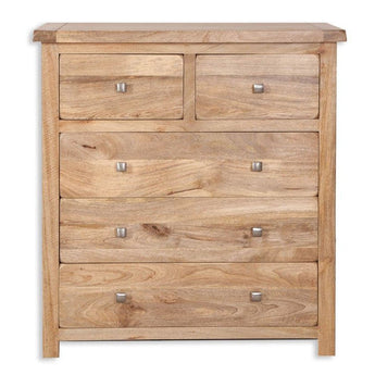 a wooden dresser with a wooden door in it 