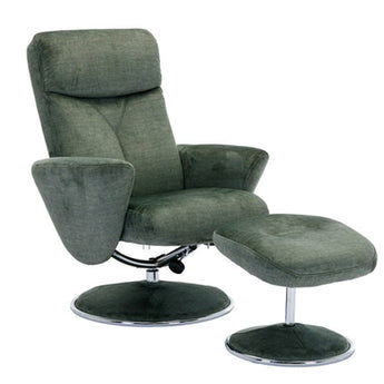 The Bellingham Swivel Reclining Chair and Stool