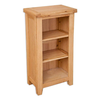 a wooden book shelf filled with a wooden shelf 