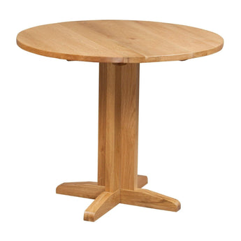 Oak Round Drop Leaf Dining Table Inspired Rooms