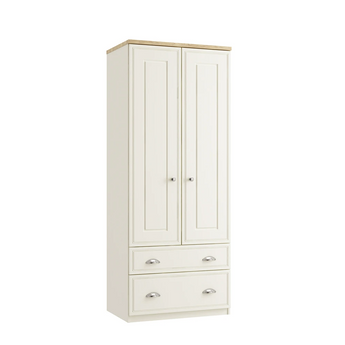 Vittoria Double Tall 2 Drawer Gents Robe ( With One Deep Drawer) Inspired Rooms