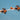 orange and white jet plane in mid air