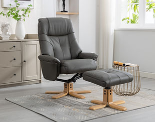 Faux Leather Swivel Chairs