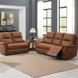 2 Seater Power Recliner in Tan or Truffle - Inspired Rooms