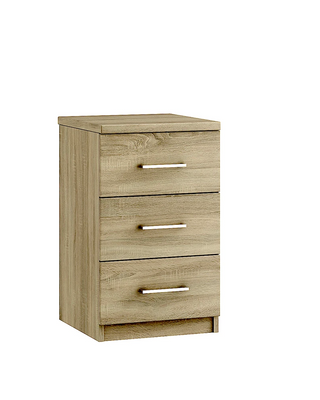 3 Drawer Bedside Chest Inspired Rooms