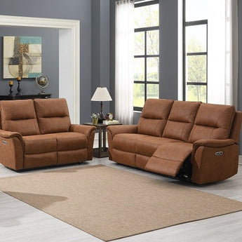3 Seater Manual Recliner in Tan or Truffle Inspired Rooms
