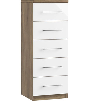 5 Drawer Narrow Chest Inspired Rooms