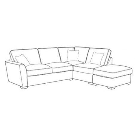 Anastasia Corner Sofa with Stool L/R