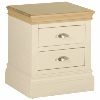 Cassis Painted 2 Drawer Bedside Cabinet Inspired Rooms