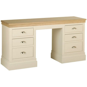 Cassis Painted Double Pedestal Dressing Table Inspired Rooms
