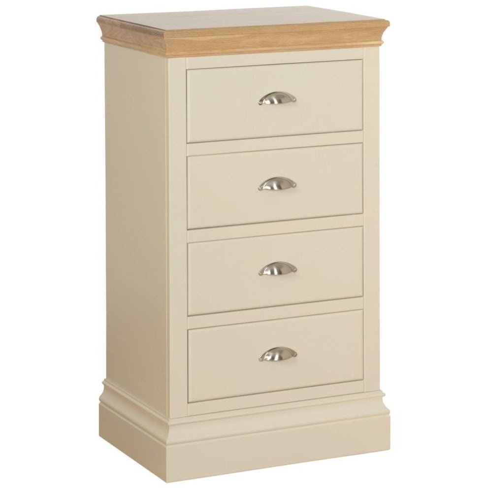 Cassis Painted 4 Drawer Bedside Cabinet