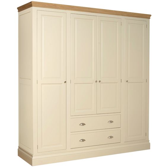 Cassis Painted Quad Wardrobe