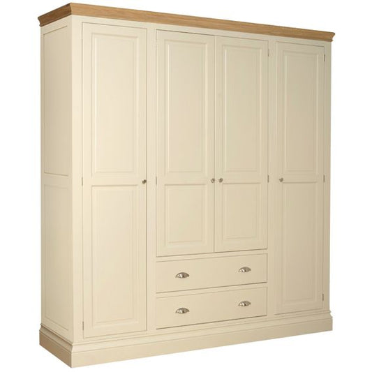 Cassis Painted Quad Wardrobe