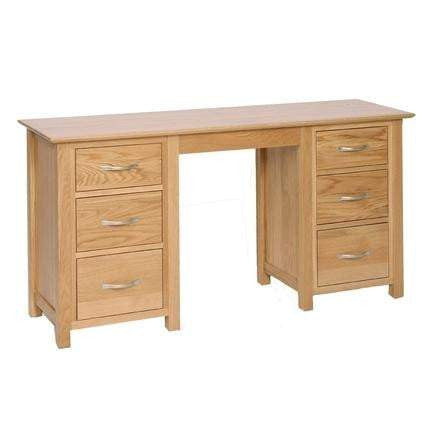 Double Ped Solid Oak DressingTable