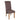 a black chair sitting in front of a wooden chair 
