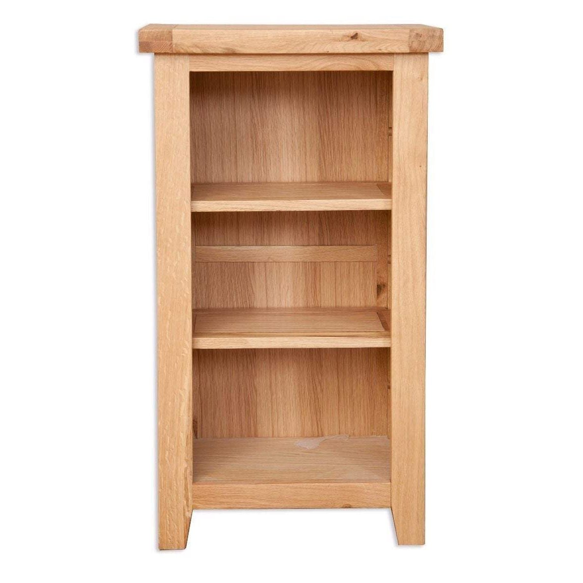 a brown wooden shelf filled with a wooden shelf 