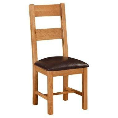 a wooden chair sitting on top of a wooden bench 