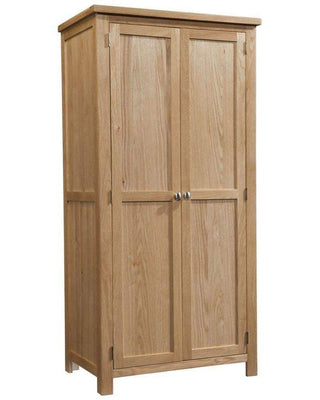 a wooden grandfather clock in a wooden cabinet 