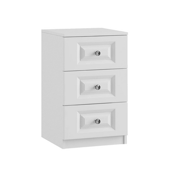 Lazio 3 Drawer Bedside Chest Inspired Rooms