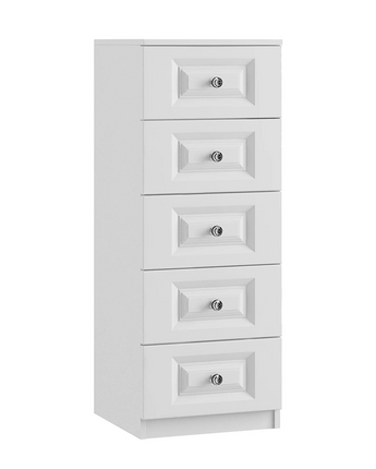 Lazio 5 Drawer Narrow Chest Inspired Rooms