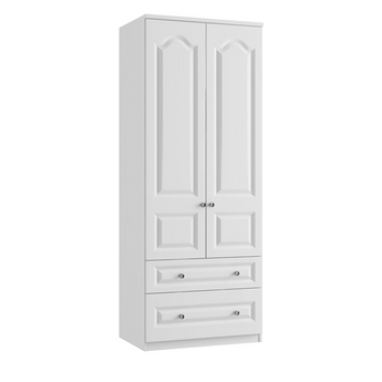 Lazio Double Tall 2 Drawer Gents Robe ( With One Deep Drawer Inspired Rooms