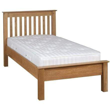 Low Foot End Solid Oak Bed