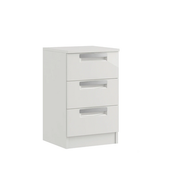 Milan 3 Drawer Bedside Chest Inspired Rooms