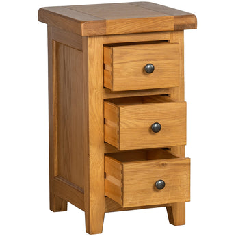 Narrow 3 Drawer Bedside Cabinet Inspired Rooms