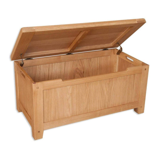 New Havana Oak Blanket Box