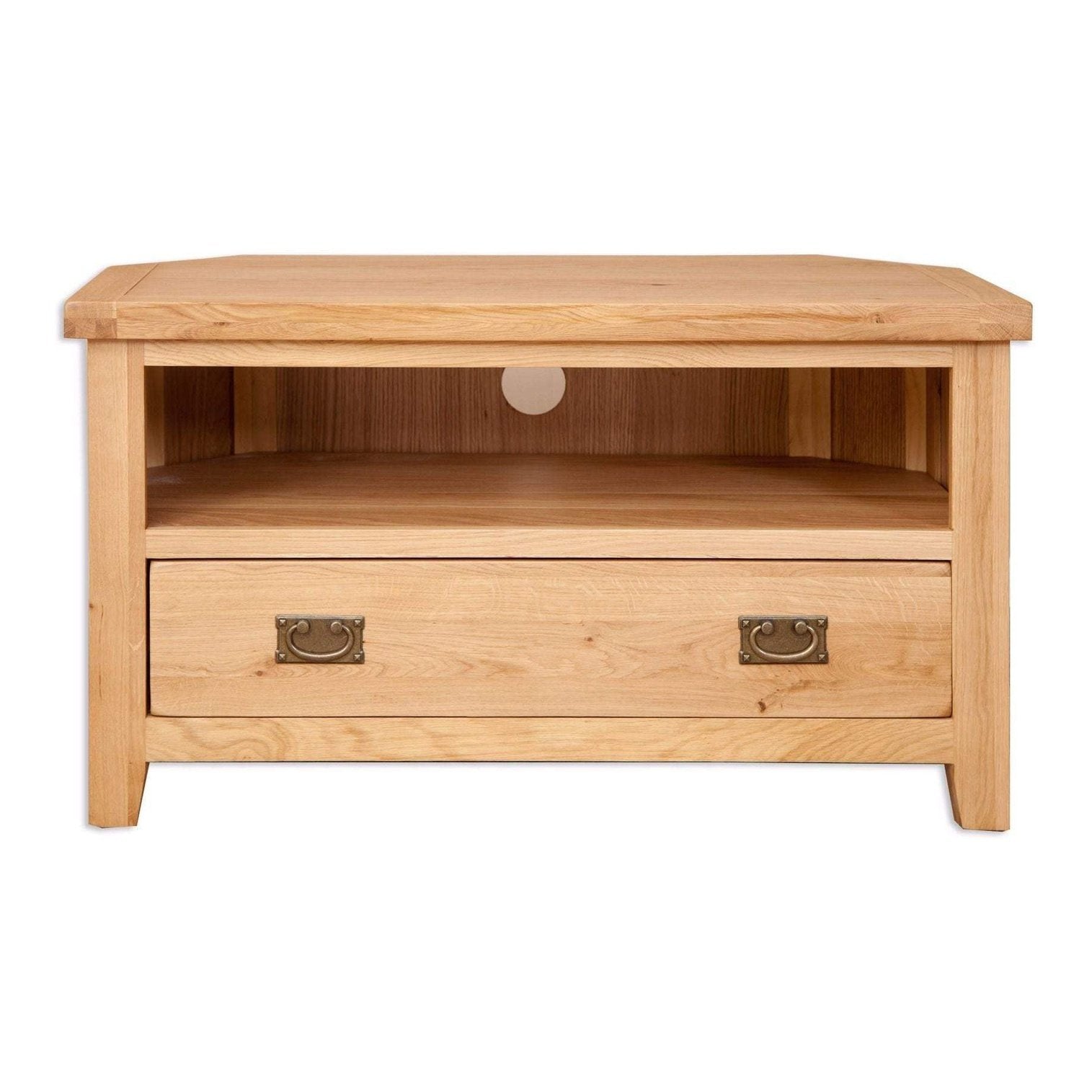 New Havana Oak Corner TV Unit