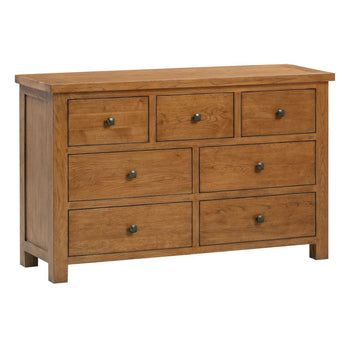 Rustic Oak 3 Over 4 Drawer Chest Inspired Rooms