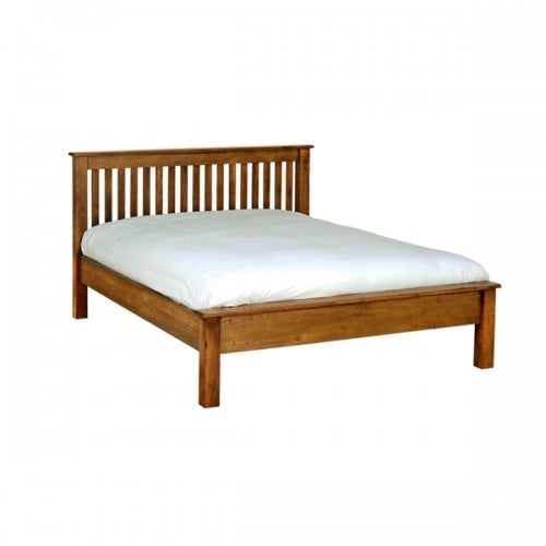 Rustic Oak King Size Bed