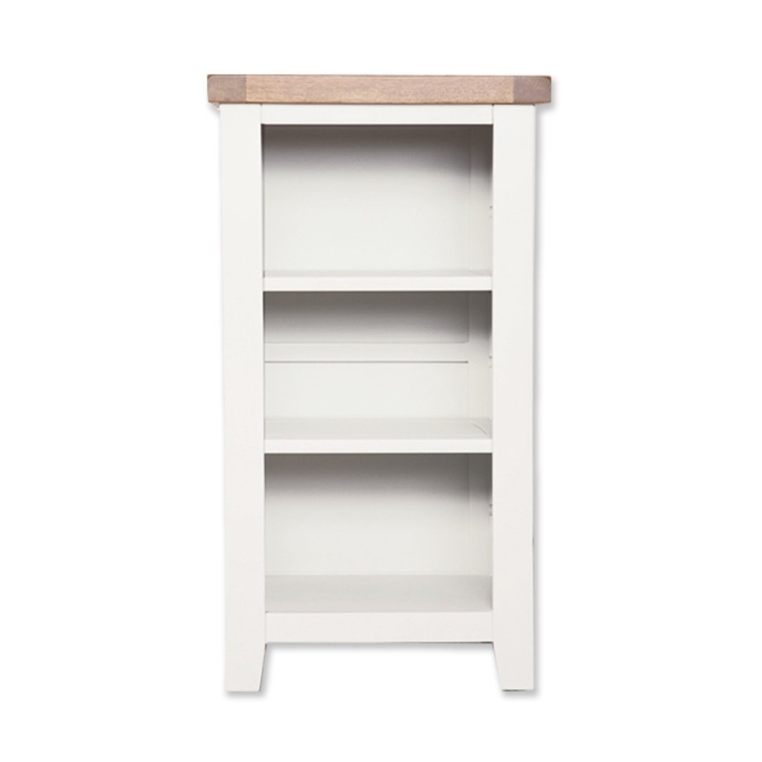 Small Bookcase / DVD Rack - Havana White