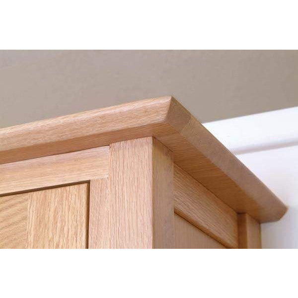 Solid Oak Double Wardrobe with Drawer Inspired Rooms
