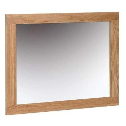 Solid Oak Wall Mirror 750 x 600 Inspired Rooms