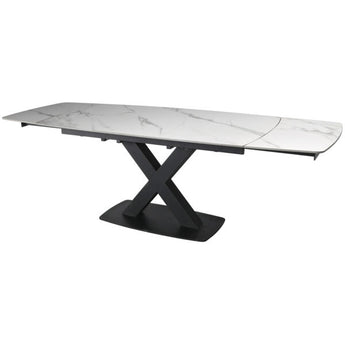 Stone Large Extending Dining Table 160-240cm - White or Grey - Inspired Rooms