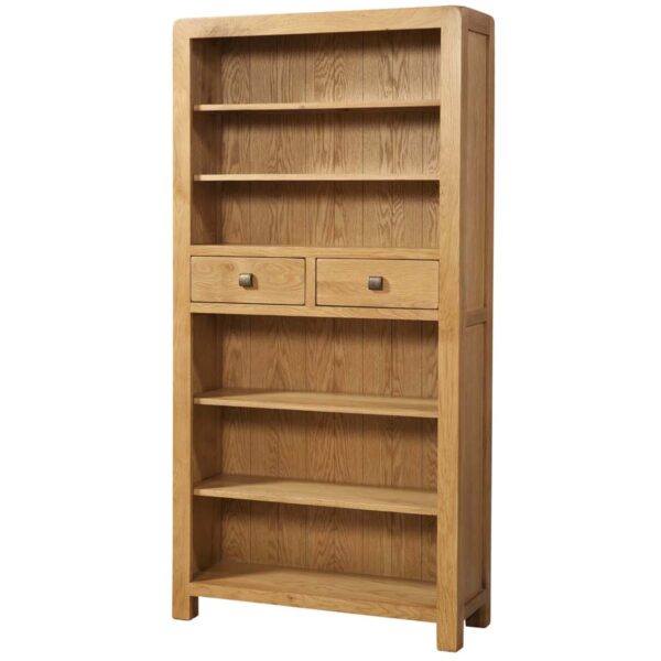 Tall Bookcase With 2 Drawers