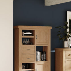 Tall Display Unit with 2 door 2 drawers - Inspired Rooms