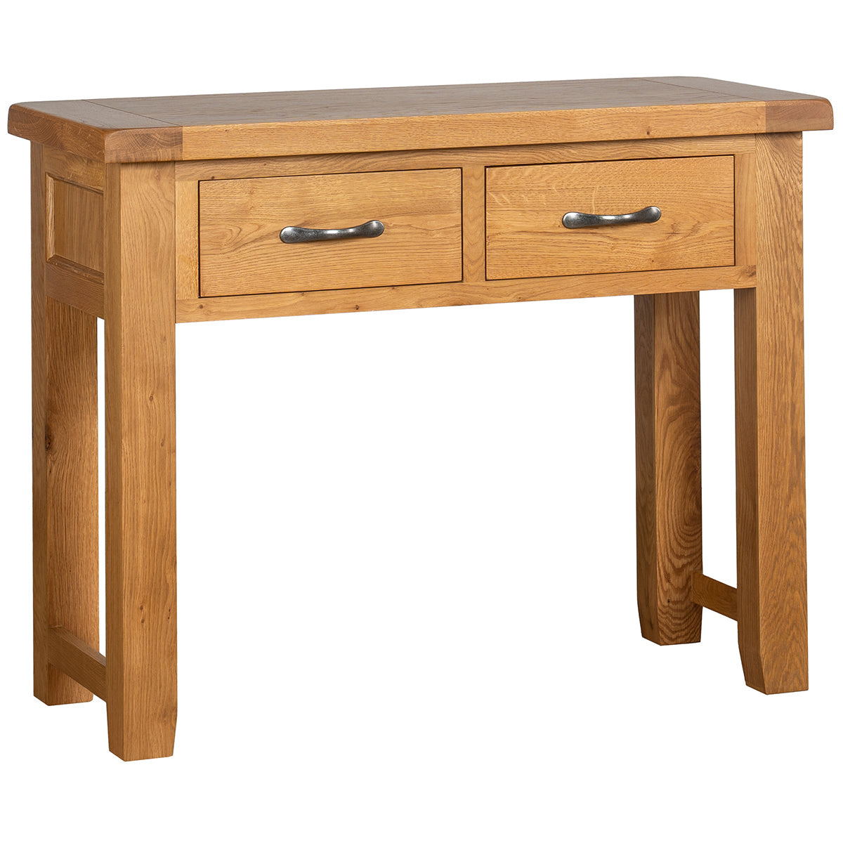 Trafalgar Oak Console Table with 2 Drawers