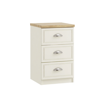 Vittoria 3 Drawer Bedside Chest Inspired Rooms