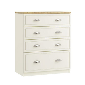 Vittoria 4 Drawer Chest (Inc. One Deep Drawer) Inspired Rooms