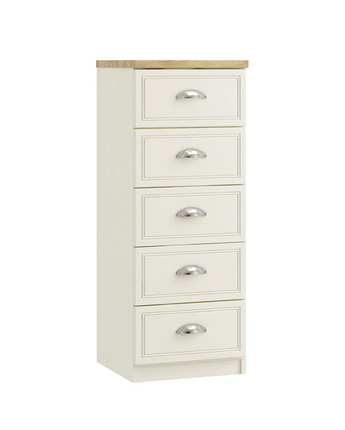 Vittoria 5 Drawer Narrow Chest Inspired Rooms