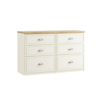 Vittoria 6 Drawer Twin Chest (Inc. Two Deep Drawers) Inspired Rooms