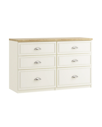 Vittoria 6 Drawer Twin Chest (Inc. Two Deep Drawers) Inspired Rooms