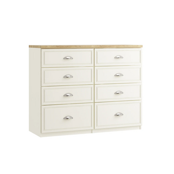 Vittoria 8 Drawer Twin Chest (Inc. Two Deep Drawers) Inspired Rooms