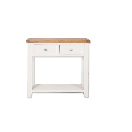 White 2 Drawer Console Table