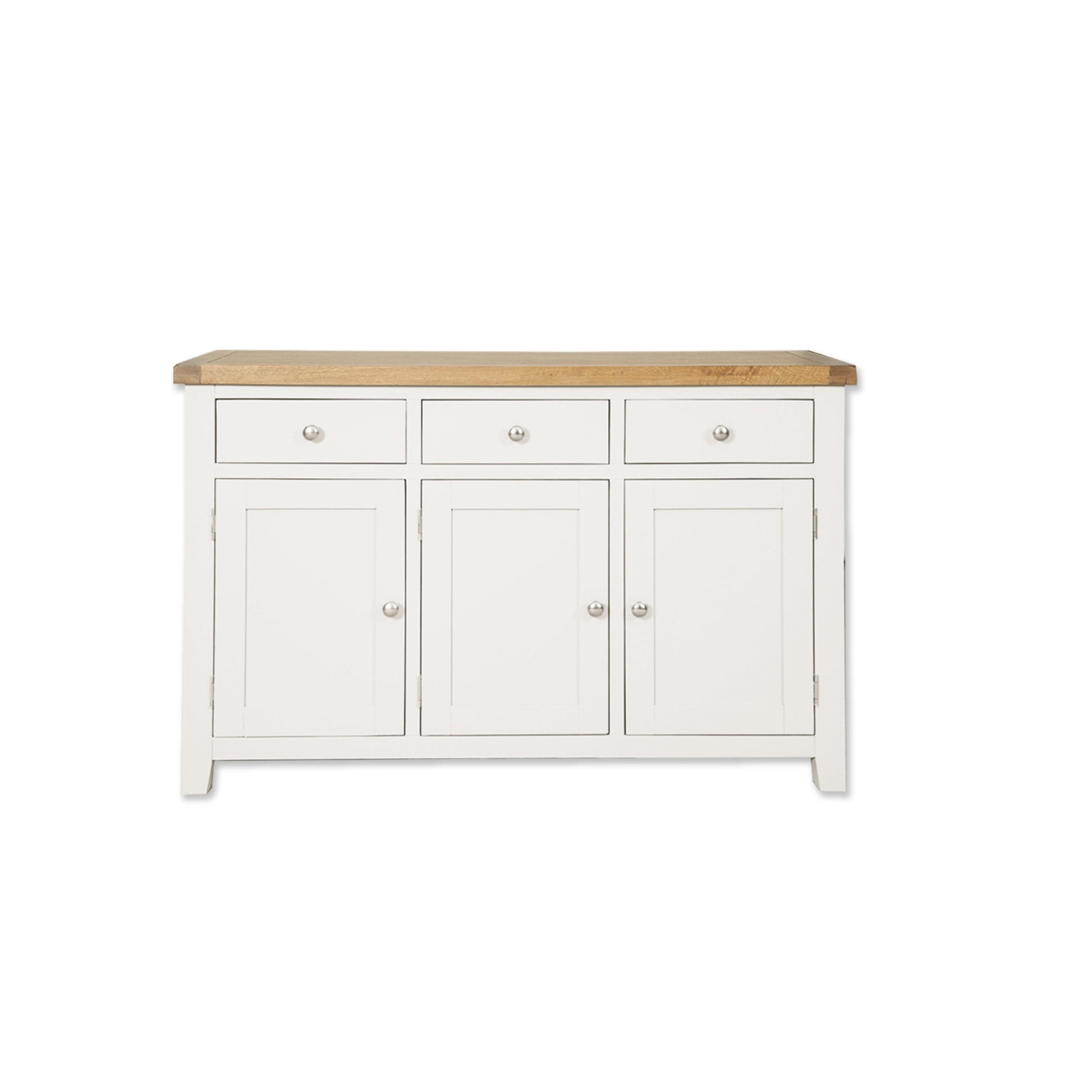 White 3 Door Large Sideboard