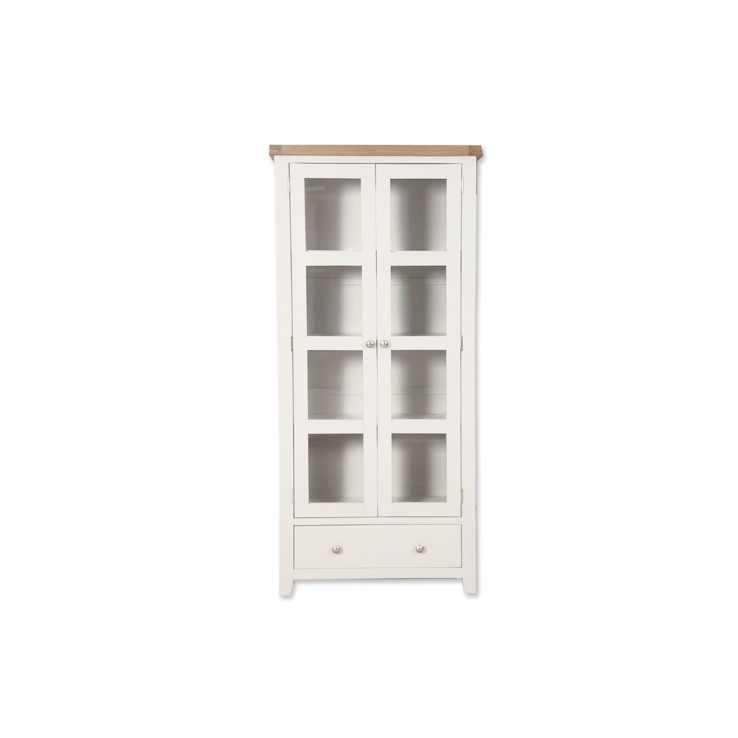 White Glazed Display Cabinet